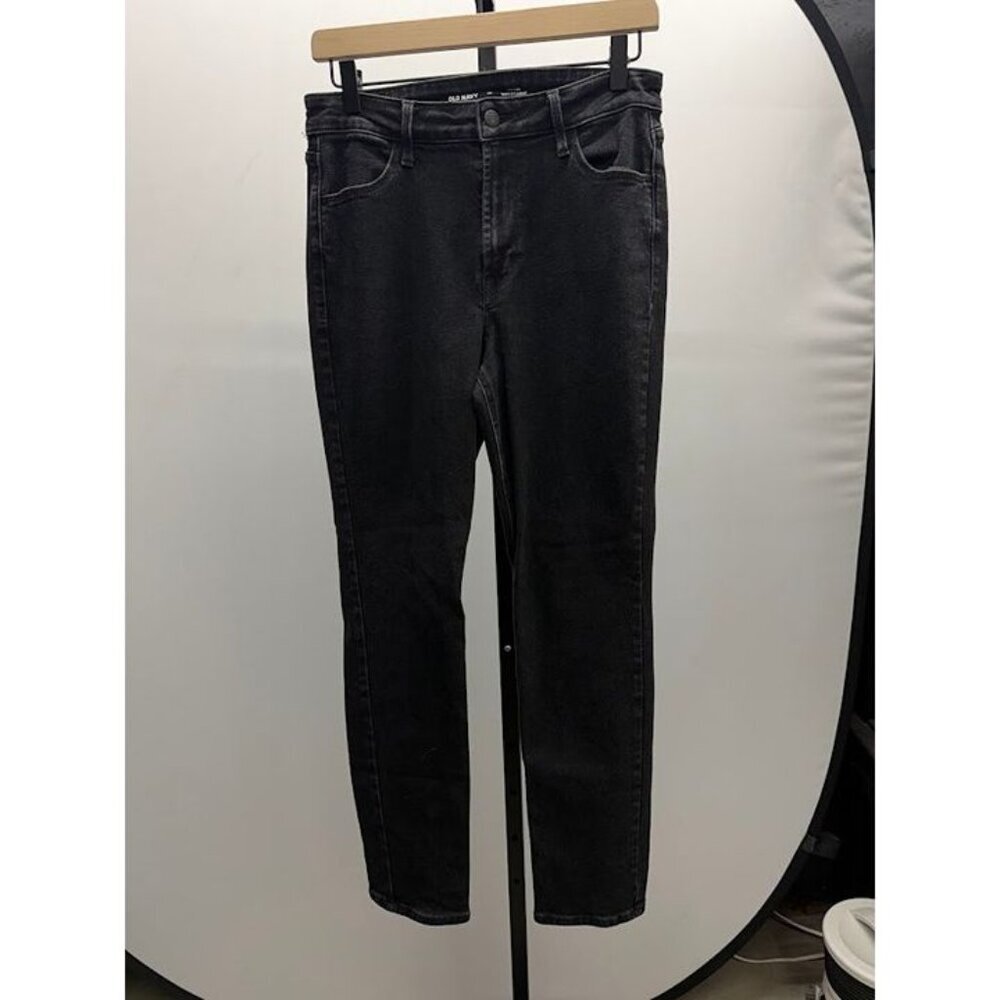 Old Navy High-Rise Wow Straight Black Jeans